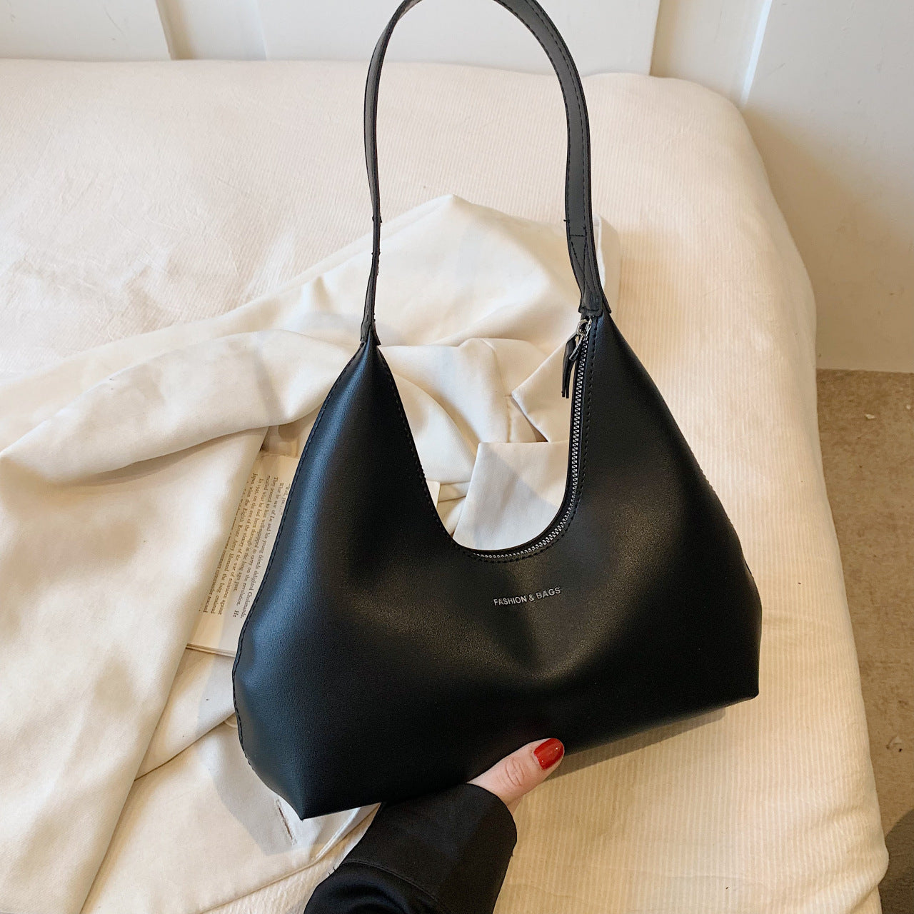 Sac à Main Épaule Femme Style Rétro Français – Élégance Simple & Intemporelle