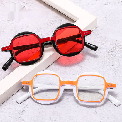 Lunettes de soleil tendance unies - Style personnalité et fashion avec verres colorés
