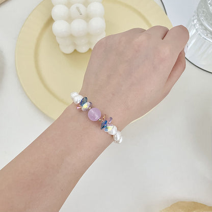 Bracelet femme élégant avec pendentif en cristal