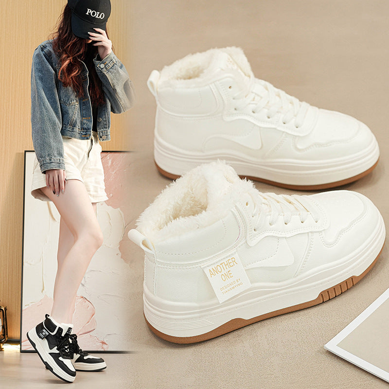 Chaussures d’Hiver à Cheville – Bottes Doudoune Chaudes pour Femme