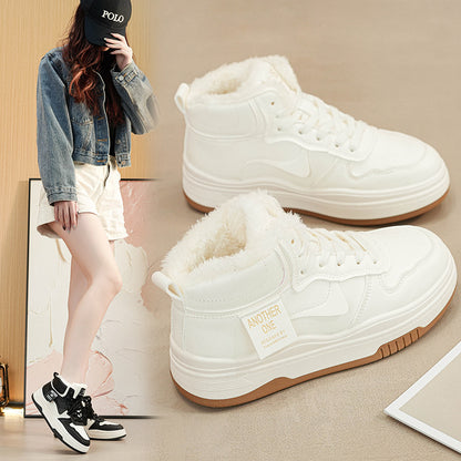 Chaussures d’Hiver à Cheville – Bottes Doudoune Chaudes pour Femme