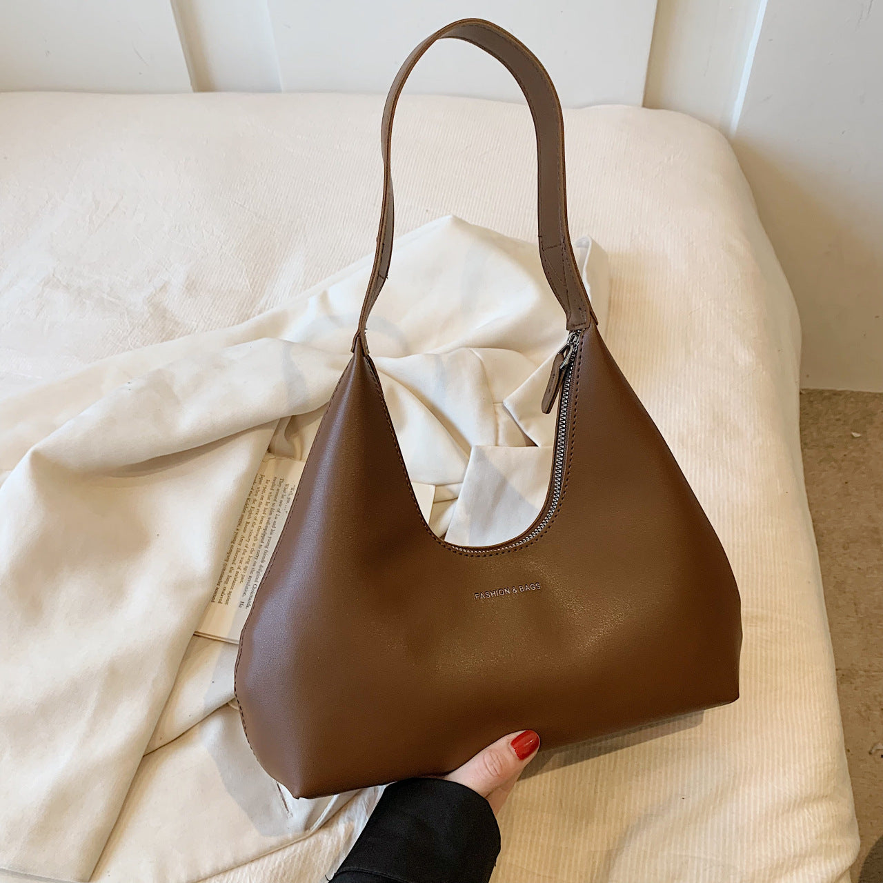 Sac à Main Épaule Femme Style Rétro Français – Élégance Simple & Intemporelle