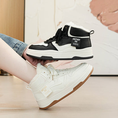 Chaussures d’Hiver à Cheville – Bottes Doudoune Chaudes pour Femme