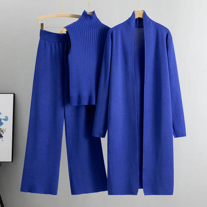 Amélie | Ensemble Tricot Femme 3 Pièces Élégance et Confort Lunnav
