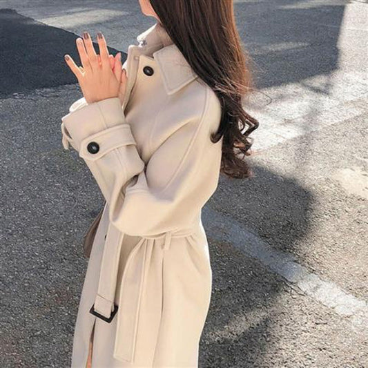 Sophie | Manteau Long en Laine Coupe Ample pour une Élégance Automnale Féminine lunnav