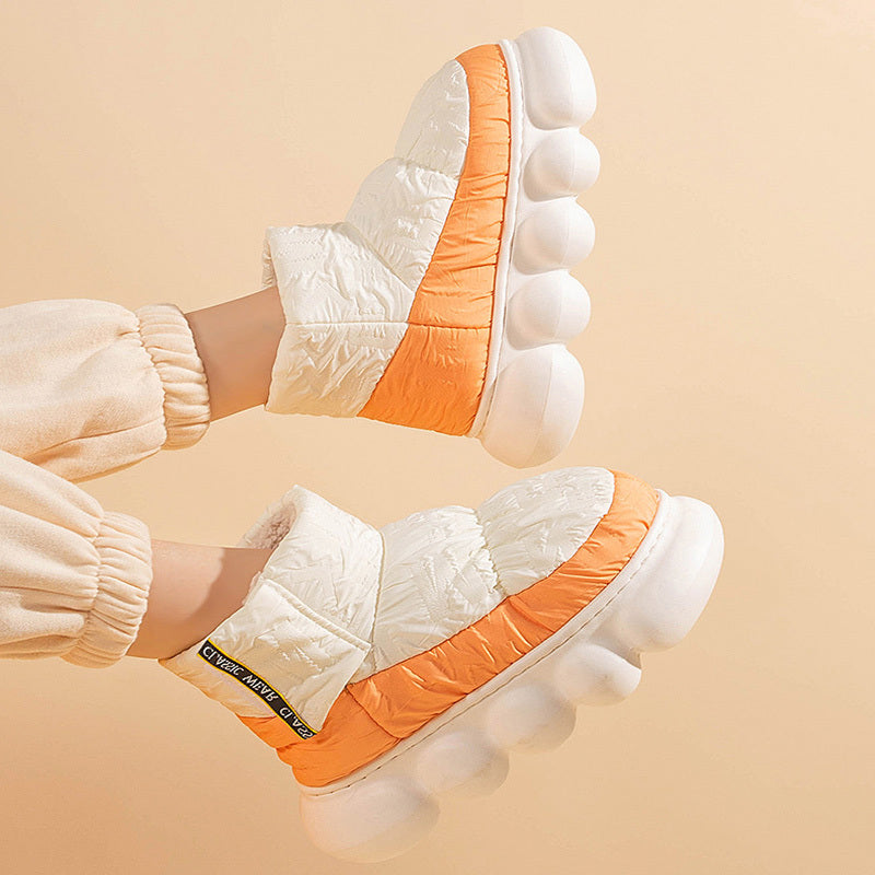 CozyStep™ | Bottines d’Hiver Femme – Chaussons Chauds en Duvet pour Intérieur & Extérieur